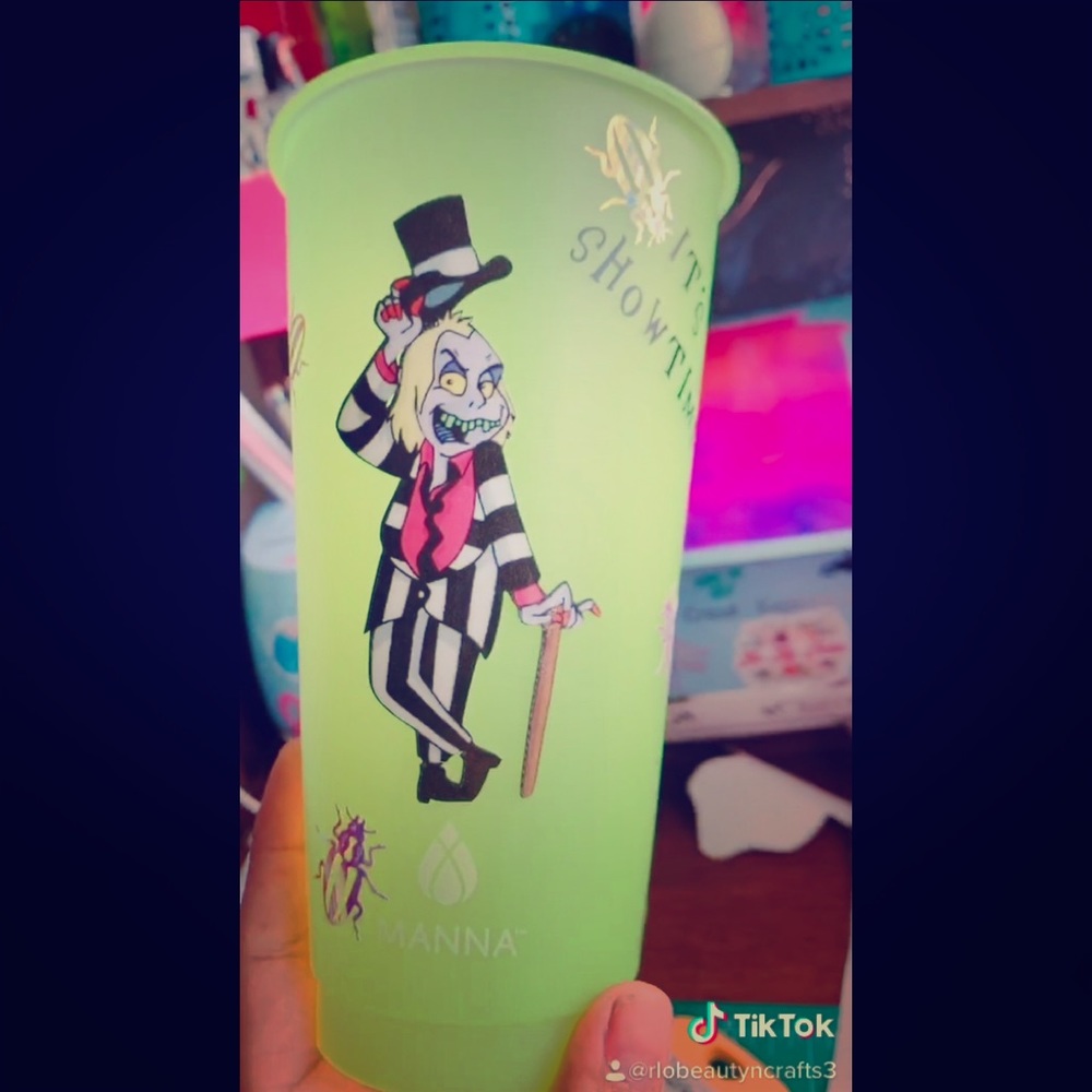 Beetle juice cup